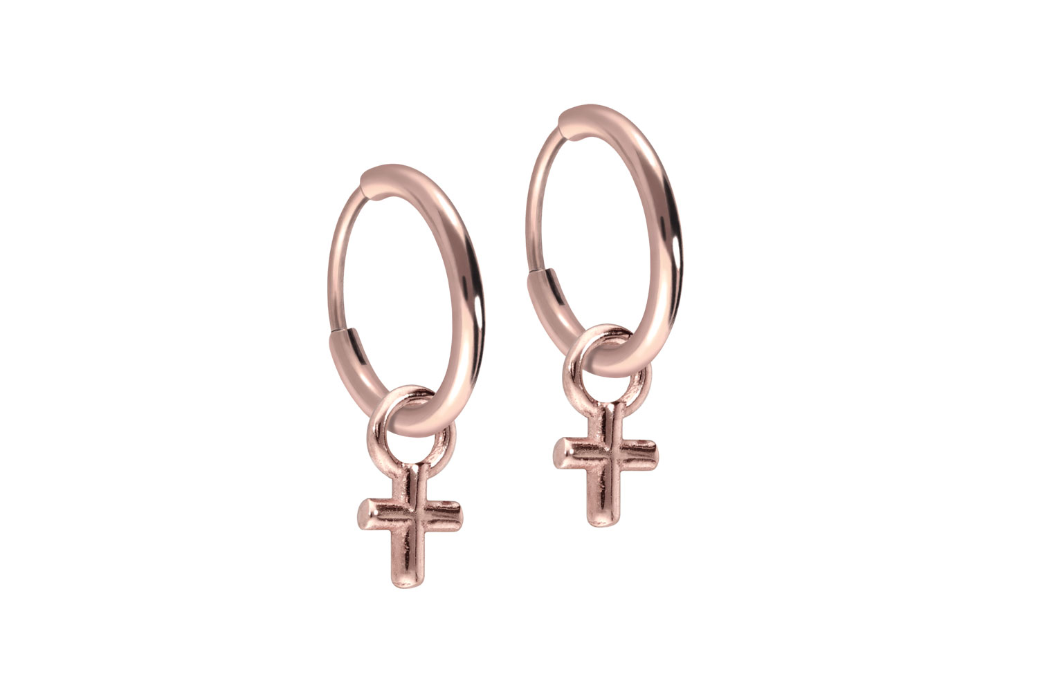 Titan Ohrclicker Creolen KREUZ von Piercingline